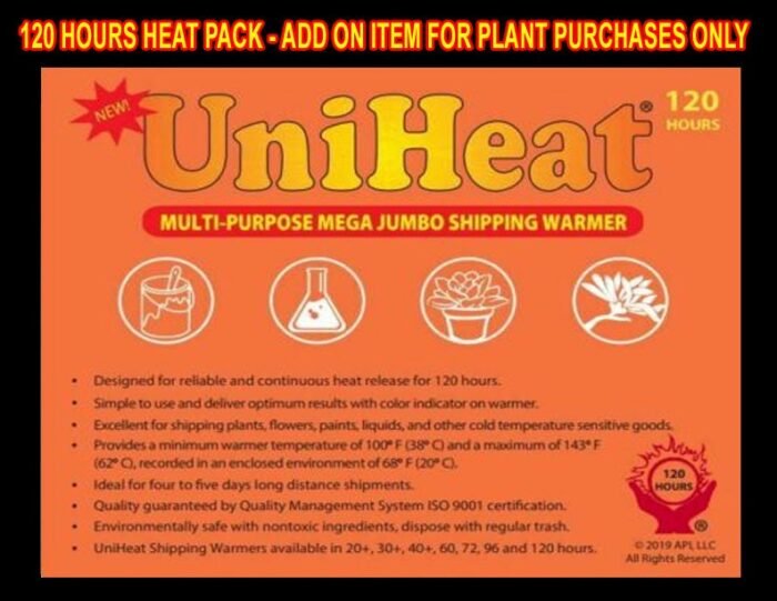 120 Hours Heat Pack - Add On Item for Plant Purchases only - Image 1